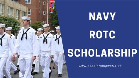 Navy ROTC students receiving scholarships