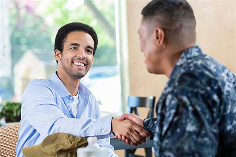 Navy Recruiter Handshake