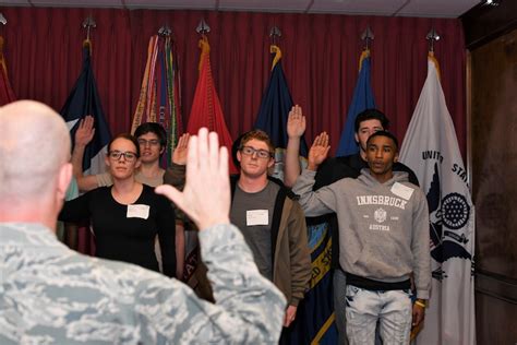 Navy Recruits Swearing In