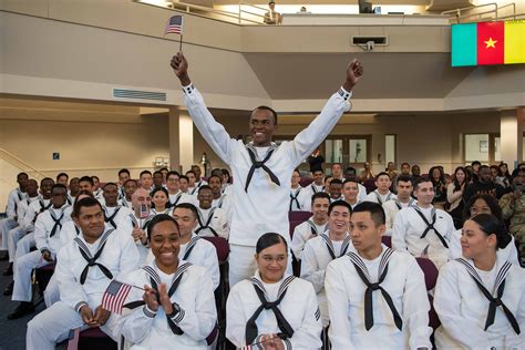 Navy Recruits Taking Oath