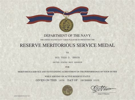 Navy Reserve Awards