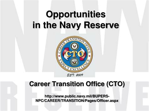 Navy Reserve service opportunities