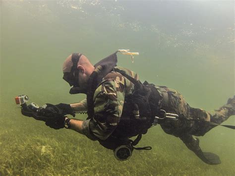 Navy SEAL diving