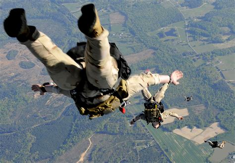 Navy SEAL parachuting training