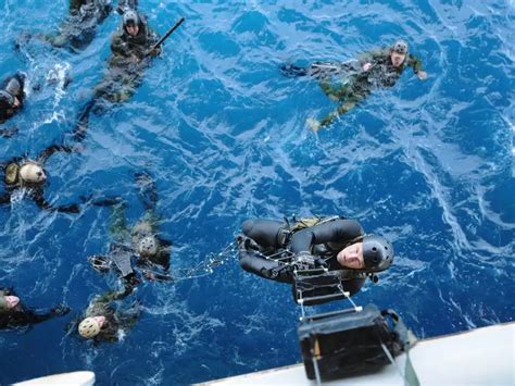 Navy SEAL swimming