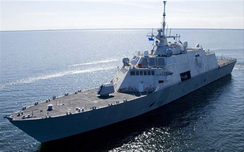 Navy ship at sea