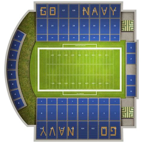 Navy Stadium Seating