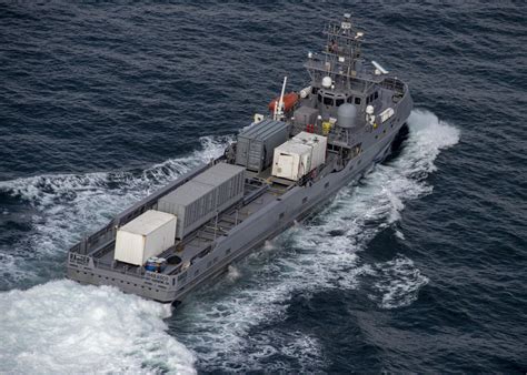 Navy surface ship in operation