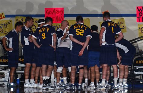 Navy Team Huddle