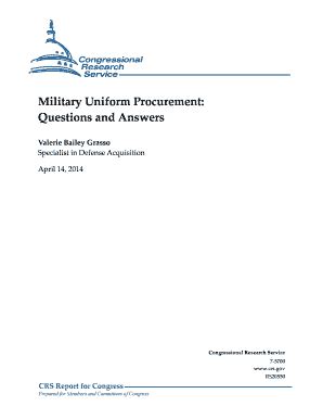 Navy Uniform Procurement