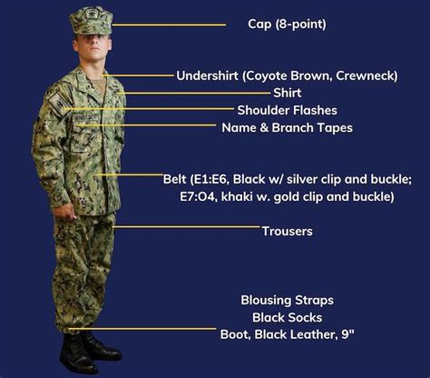 Navy Uniform Type 3 Components