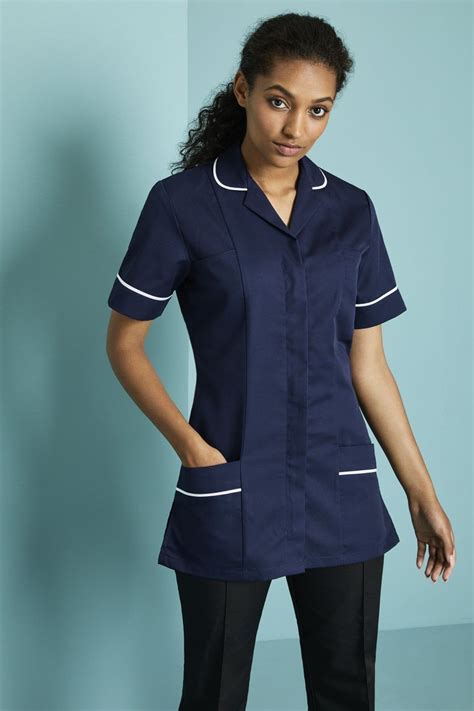 Navy and White Workwear Dress