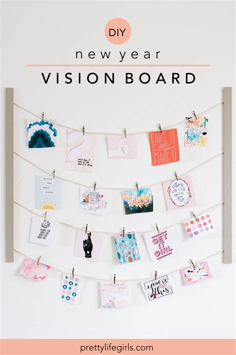 Person creating a vision board