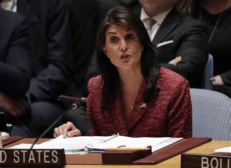 Nikki Haley Discussing Russia Sanctions