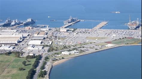 Aerial view of the Norfolk Naval Base