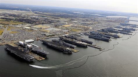 Photo of stormwater management systems at the Norfolk Naval Base