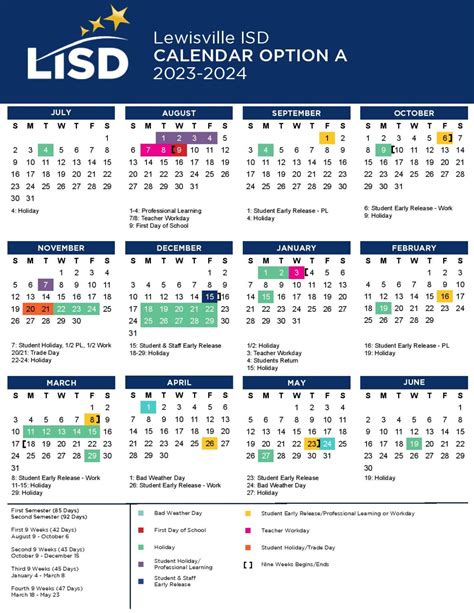 Features of Northwest Isd Calendar