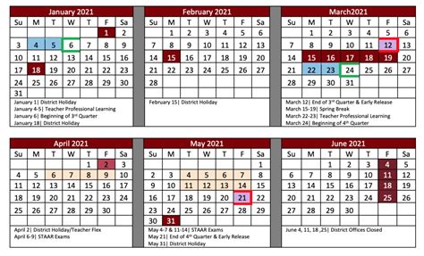 Implementation of Northwest Isd Calendar