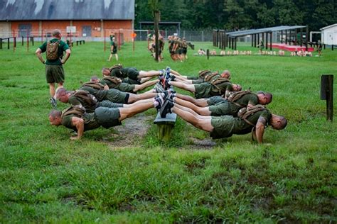 OCS Candidates Training Outdoors