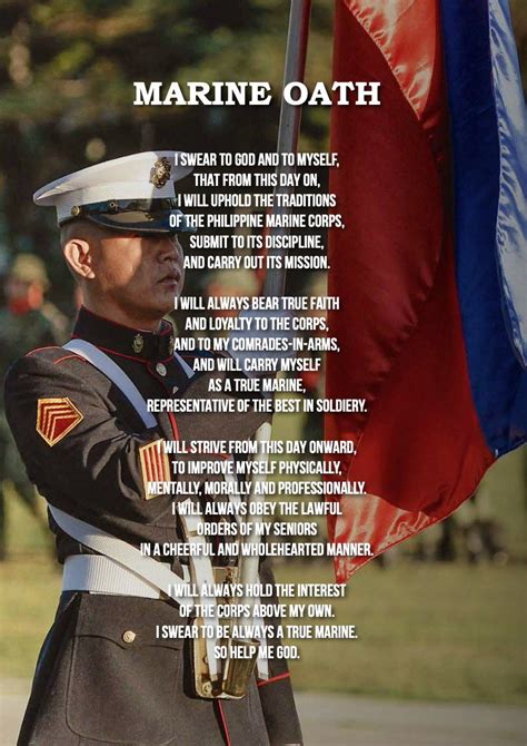 The oath of a Marine