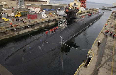 Ohio Class Submarine in a dock