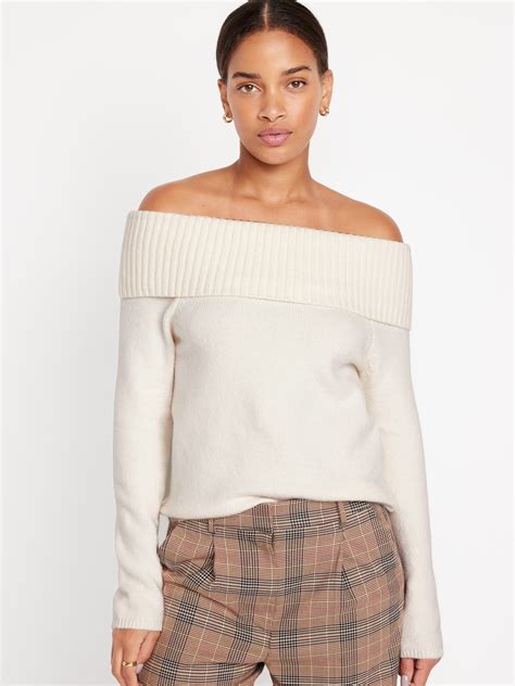 Old Navy Off The Shoulder Sweaters