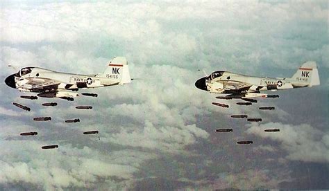 B-52s on a bombing mission during Operation Rolling Thunder