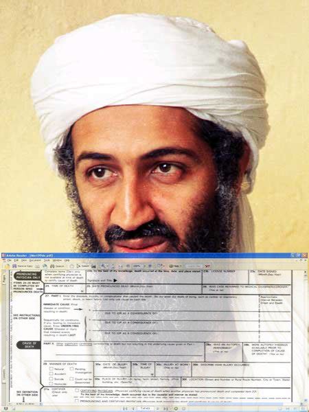 Osama Bin Laden Death Certificate