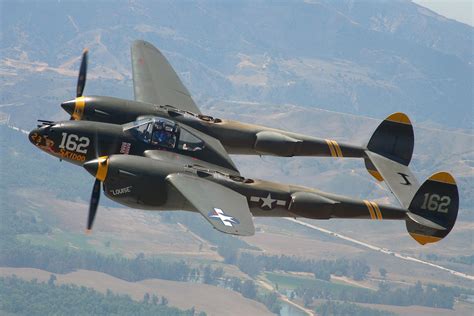 P-38 Lightning in Flight