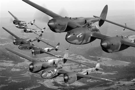 P-38 Lightning ground attack mission