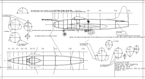 P-80 Shooting Star dimensions