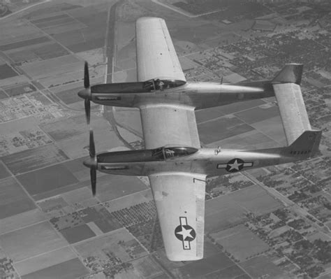 P-82 Twin Mustang test flight