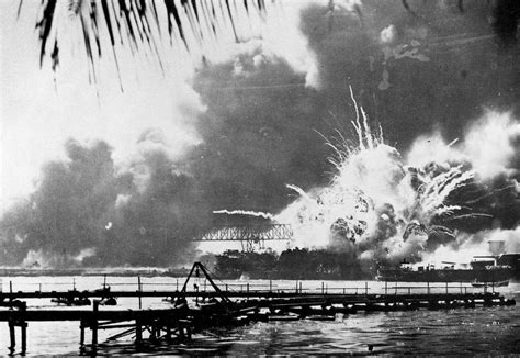 Battleships at Pearl Harbor before the attack