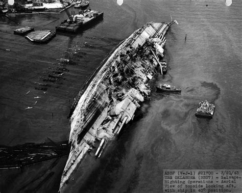 USS Oklahoma during the attack