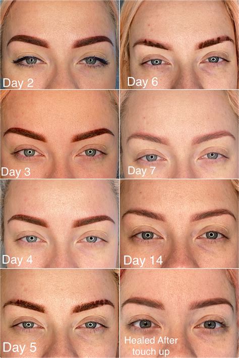 Peel Off Tattoo Brow Before and After