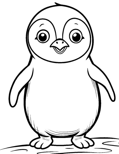 Penguin Coloring Page