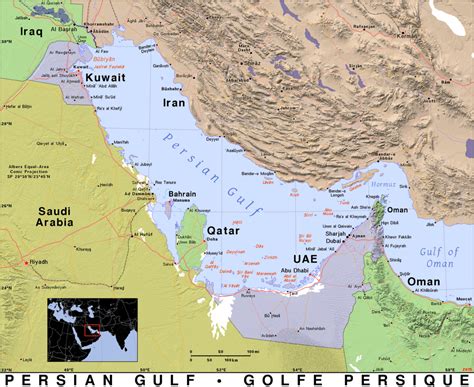 Map of the Persian Gulf War