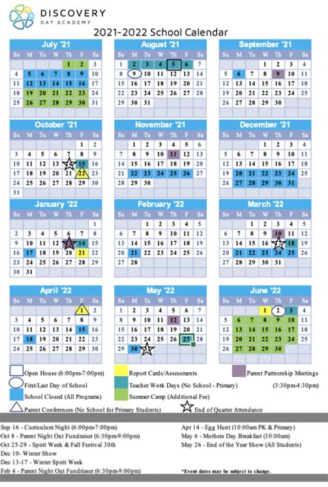 Pinkerton Academy Calendar Features