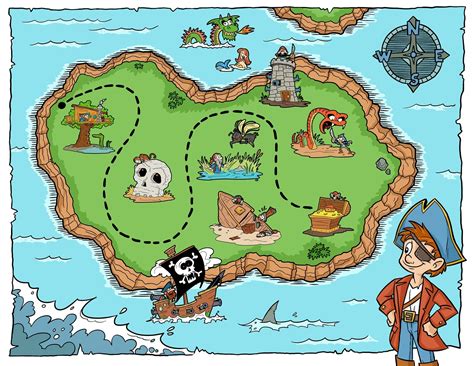 Pirate Treasure Map Image