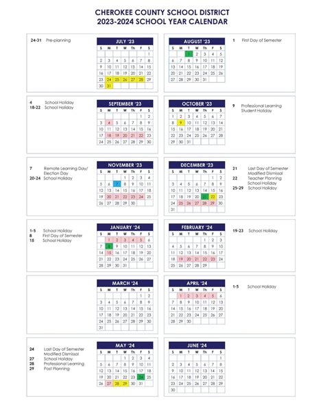 Planning and Organization with Cherokee County Schools Ga Calendar