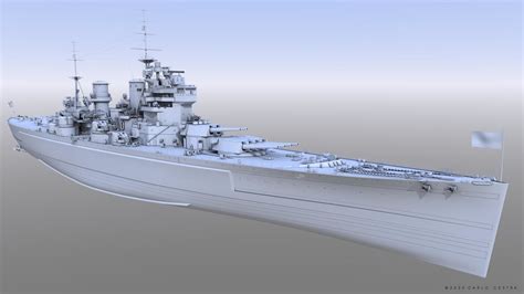 Design of the Prince of Wales Battleship