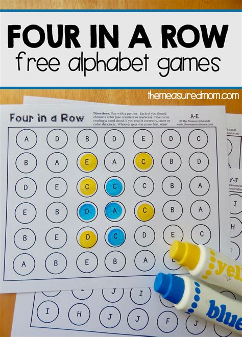 Printable Alphabet Letters Games