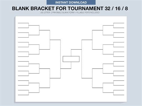 Printable Brackets Template