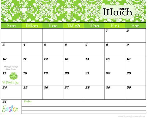 Printable Calendar Templates