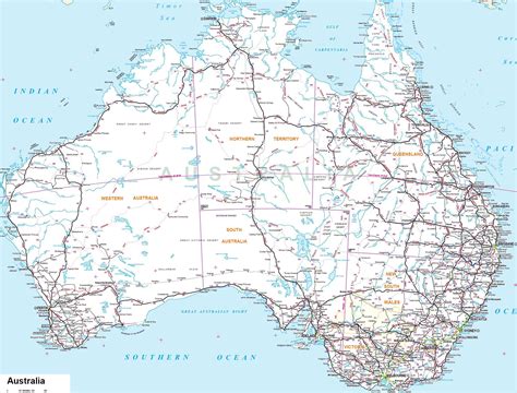 Printable Map Downloads Australia