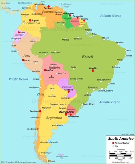 Printable Map Downloads South America