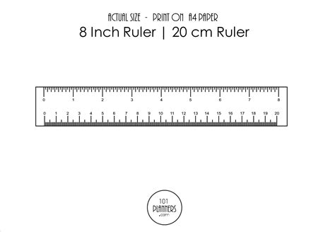 Printable Ruler for Crafting