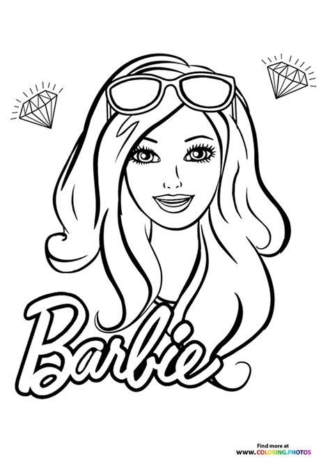 Customizing Barbie coloring pages