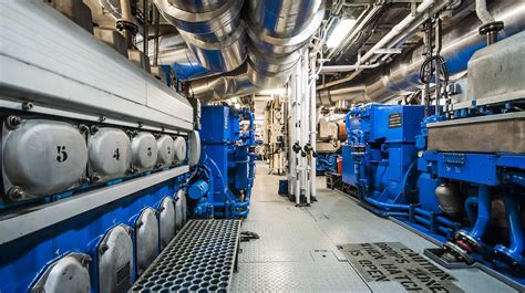 Engine Room of the Queen Elizabeth Ship