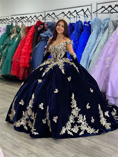 Quinceanera Navy Dresses